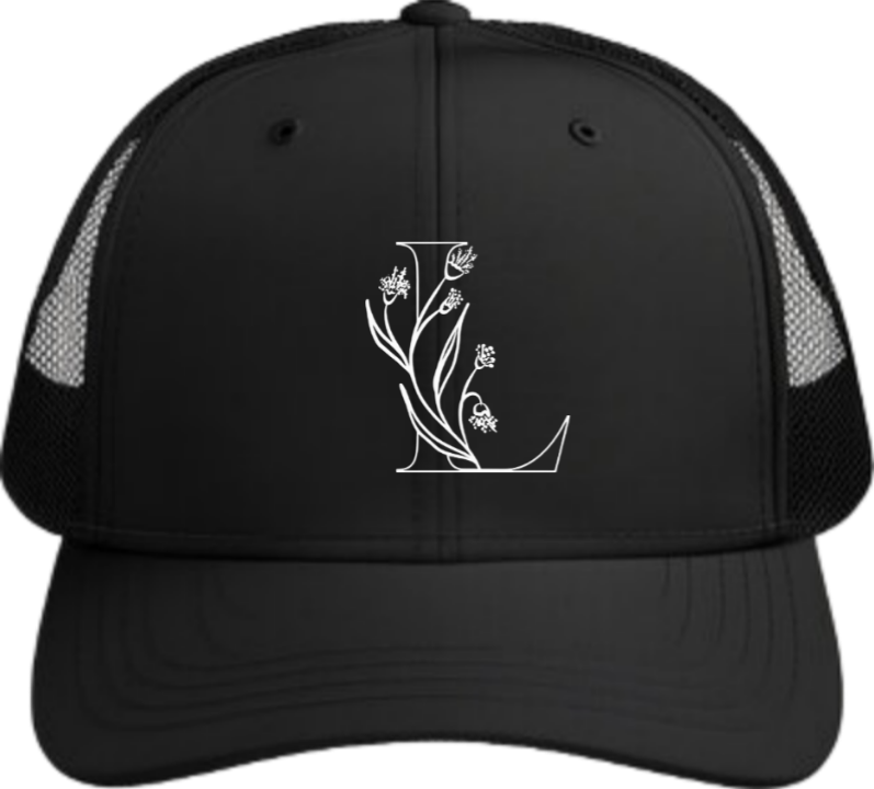vector letter Baseball cap Black L 15