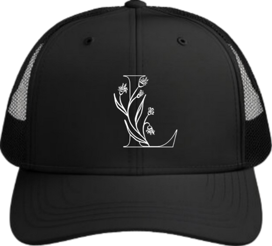 vector letter Baseball cap Black L 15