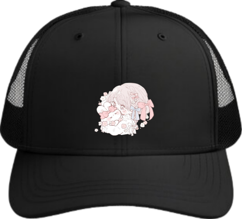 bunny Baseball cap Black 15