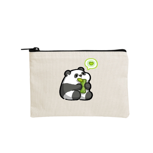 PANDA wallet pencil case Beige 15