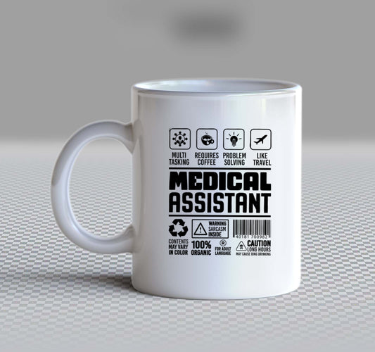 MEDICAL ASSISTANT Back text Mug 15