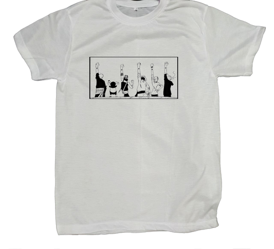 one piece t- shirt fat White 15