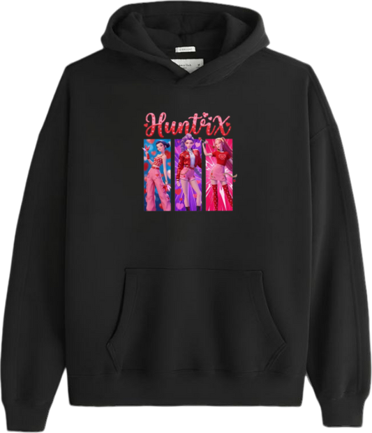 Hunterix kpop Oversize  Hoodie Black 15
