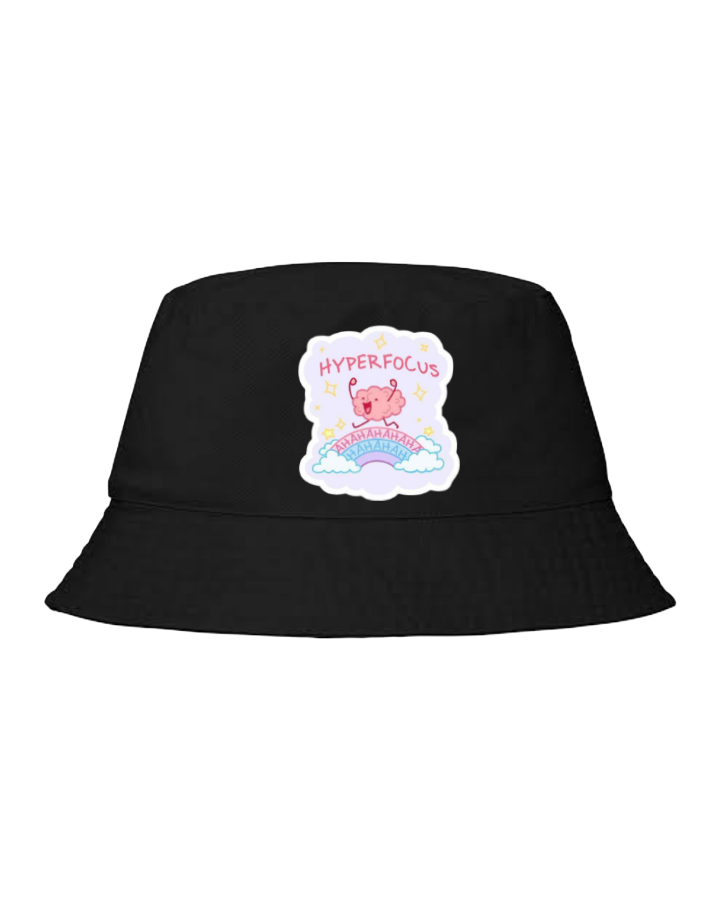 workout gym pilates Bucket hat Fishman hat cap Black 15