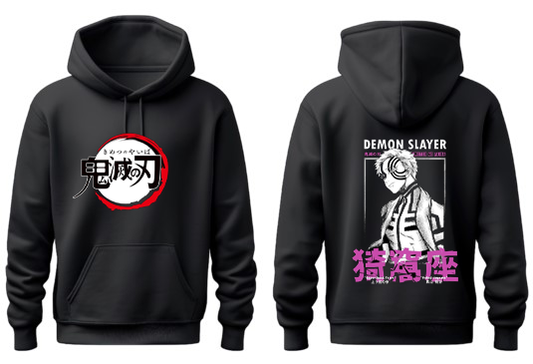 Anime Demon slayer nezuko tanjiro Oversize Hoodie Black 15