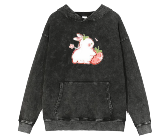 bunny Oversize Hoodie Washed 15