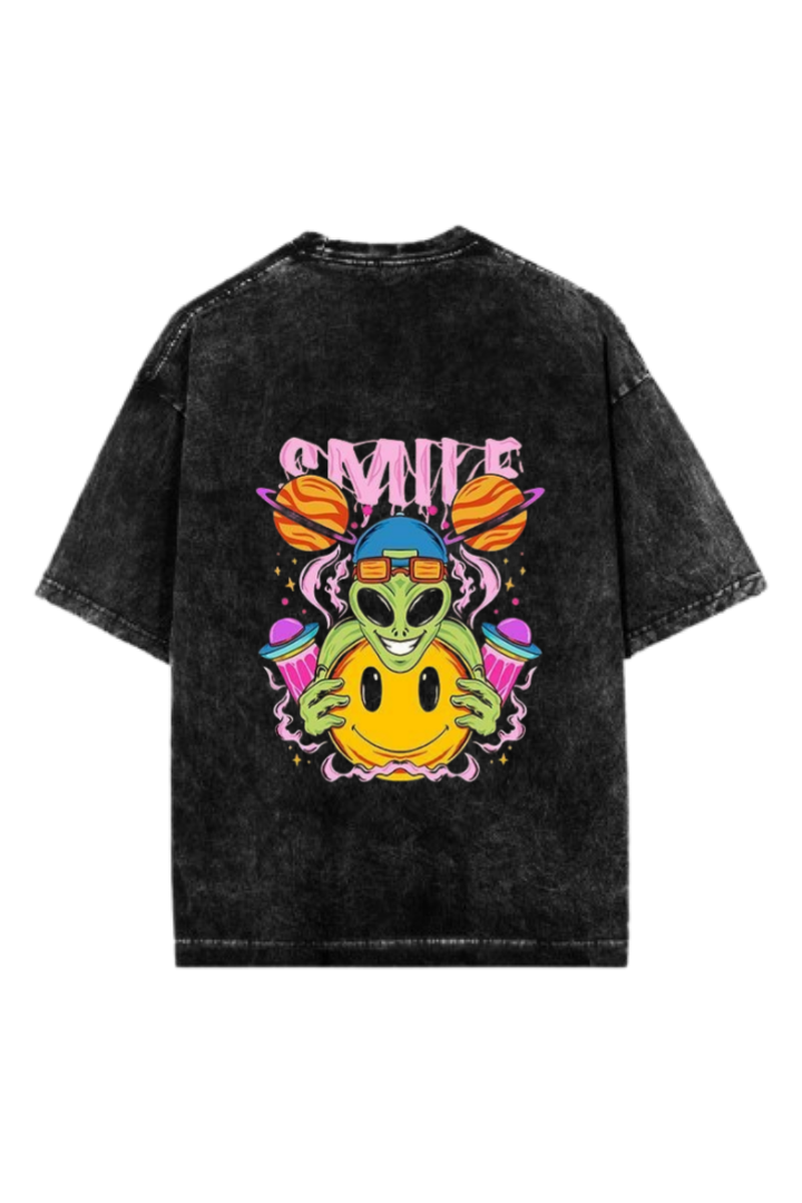 aliens One Size t- shirt Washed Back 15