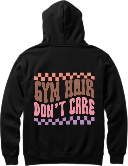 workout gym pilates Oversize Hoodie Black Back 15