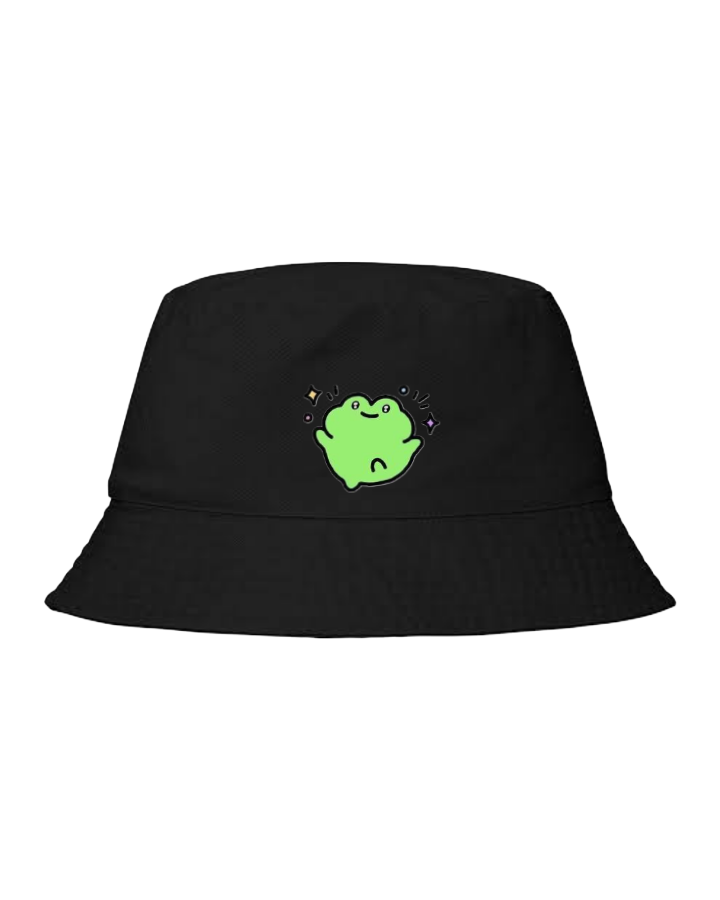 Frog Bucket hat Fishman hat cap Black 15