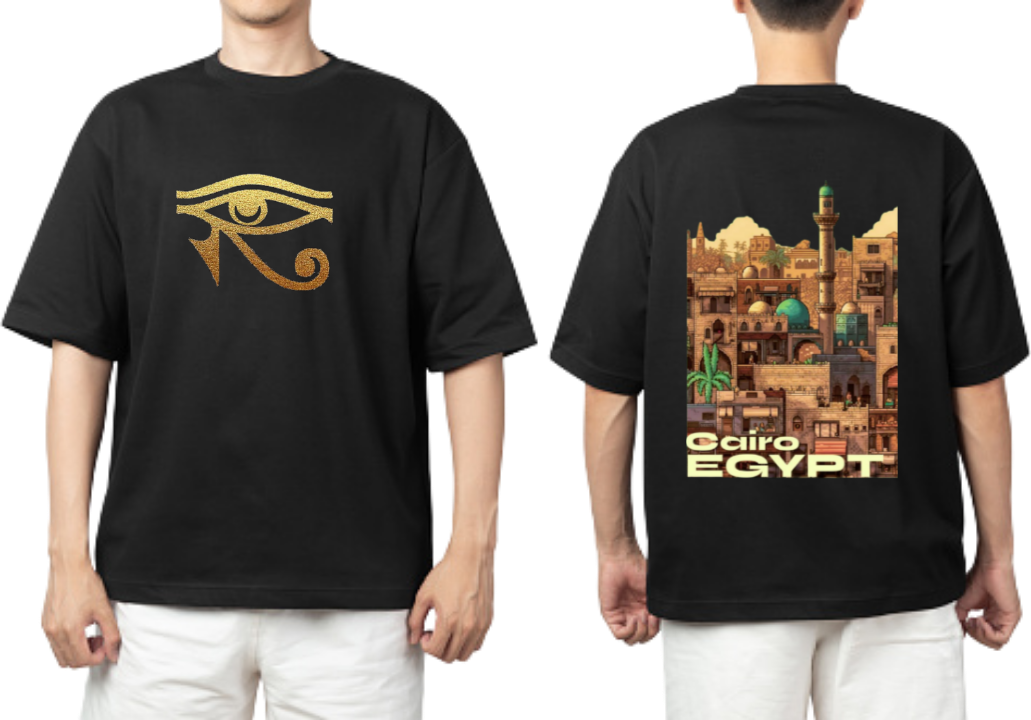 Egypt t- shirt One Size Black Back 15