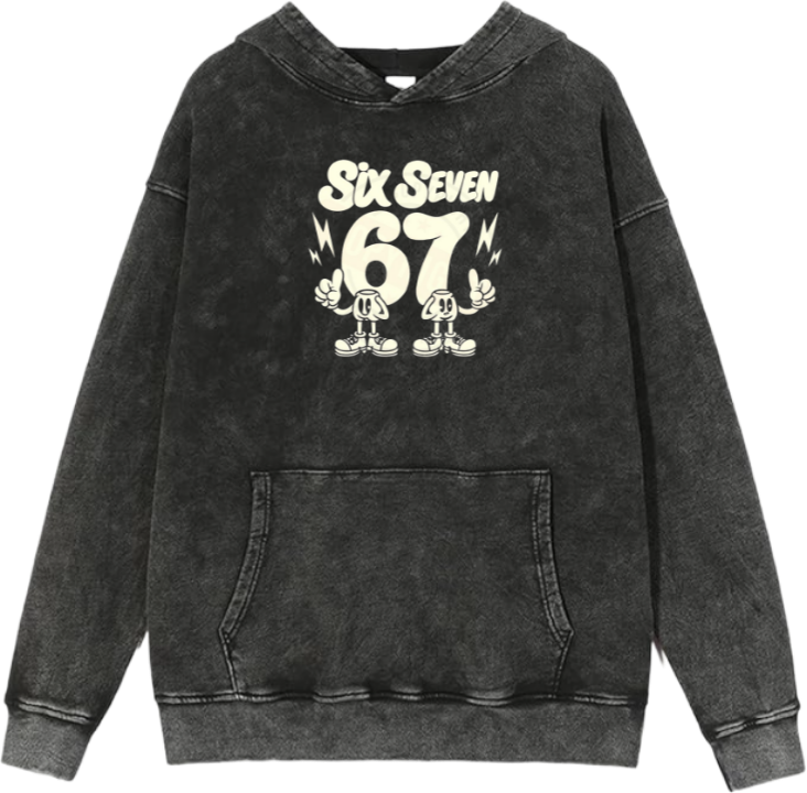 67 designs Oversize Hoodie Washed 15