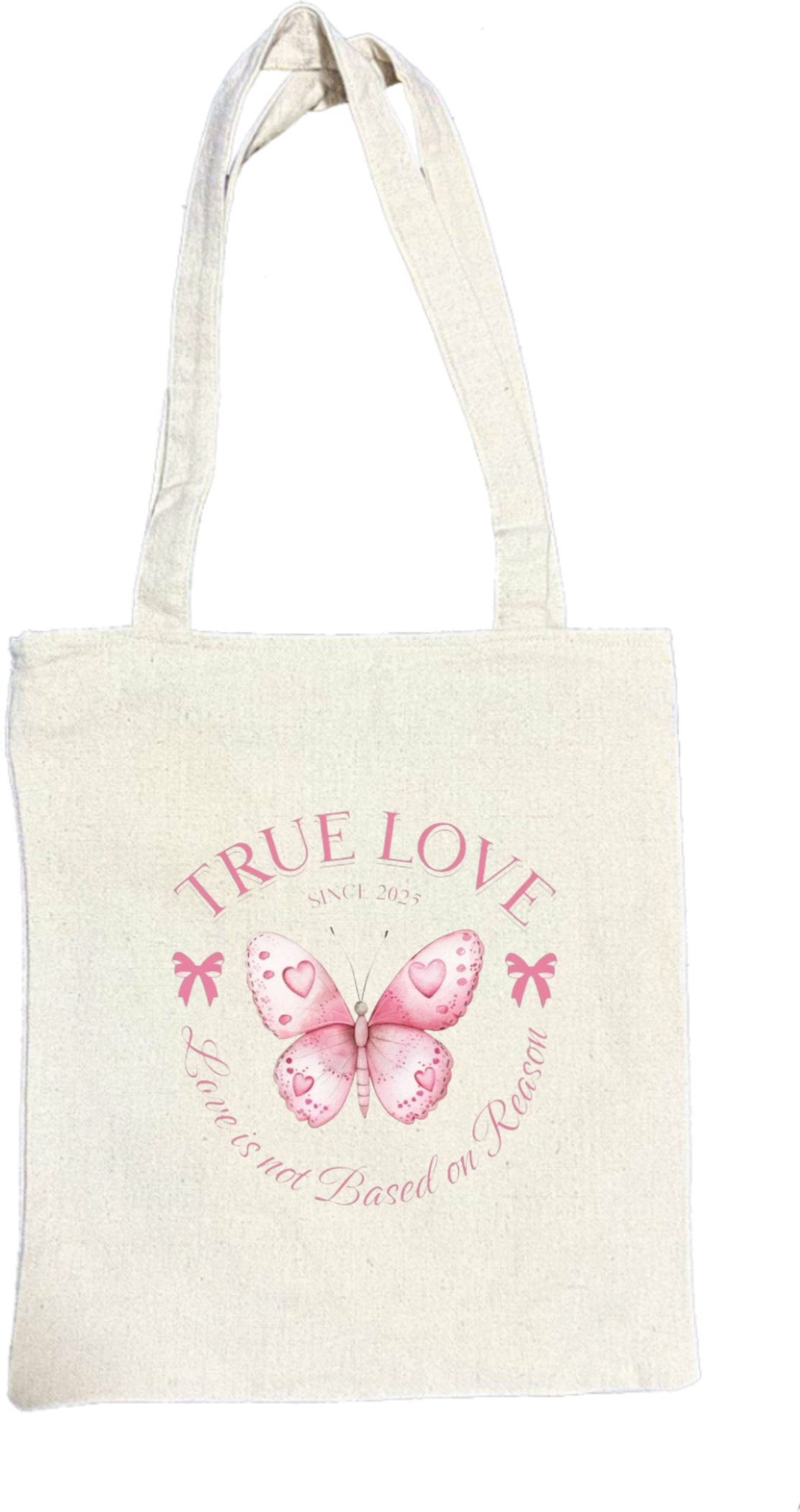 butterflies tote bag Beige 15