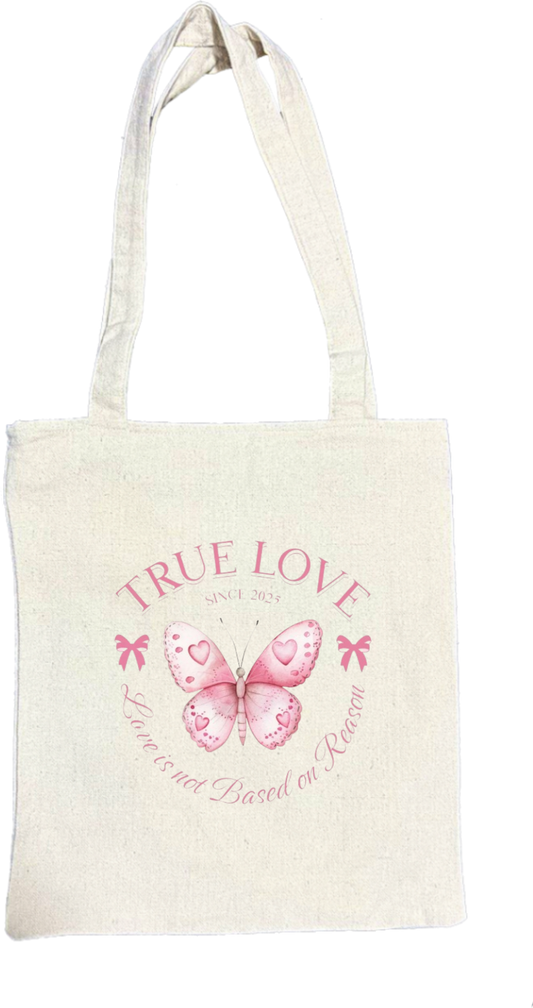 butterflies tote bag Beige 15
