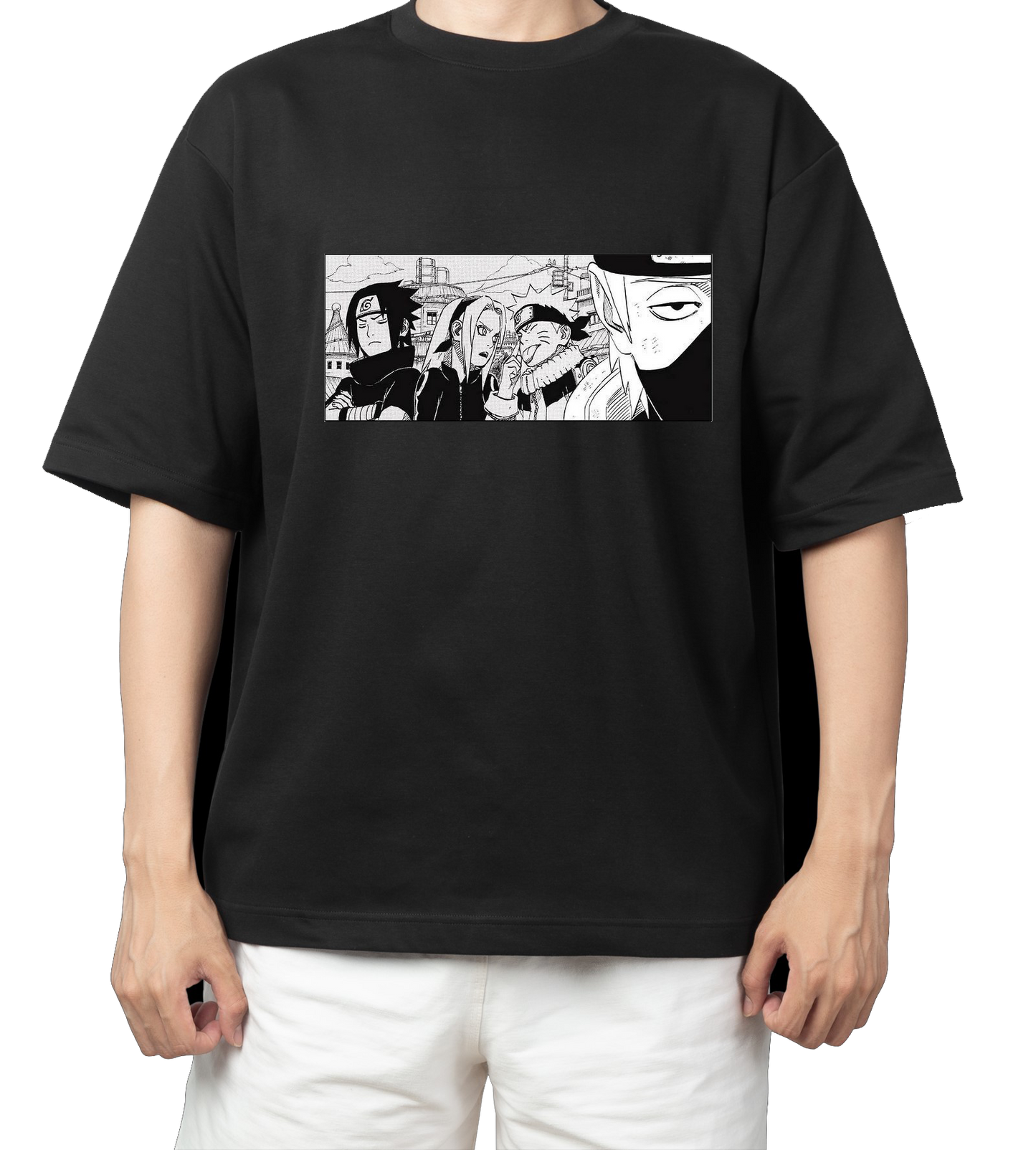 Naruto Shippuden t- shirt One Size Black 15