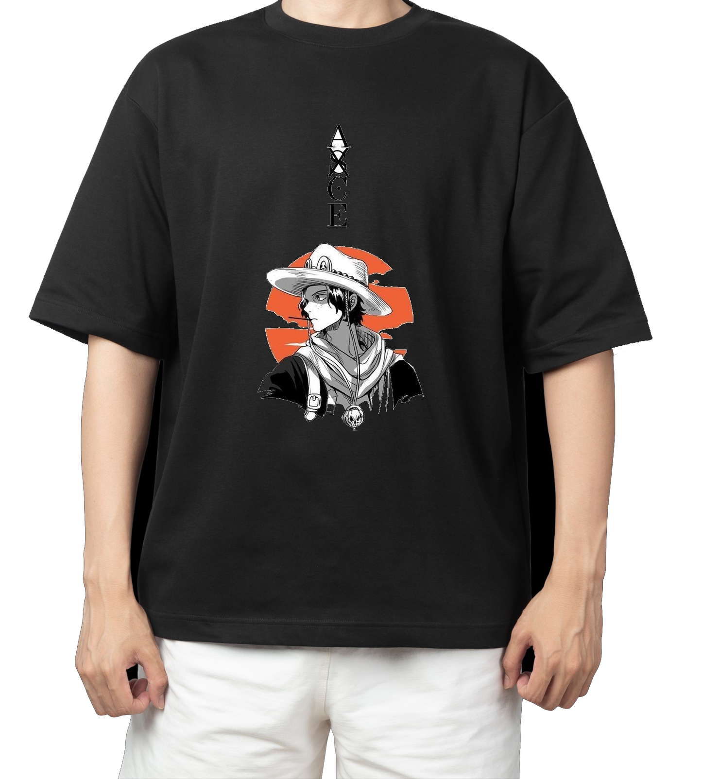 one piece t- shirt One Size Black 15