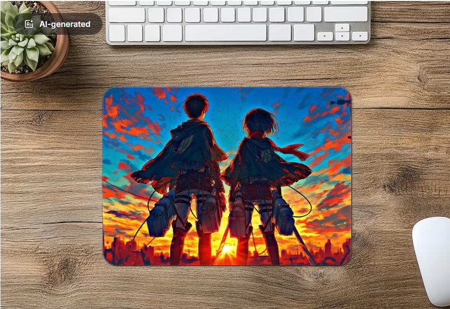 Mouse Pad Attack on Titan