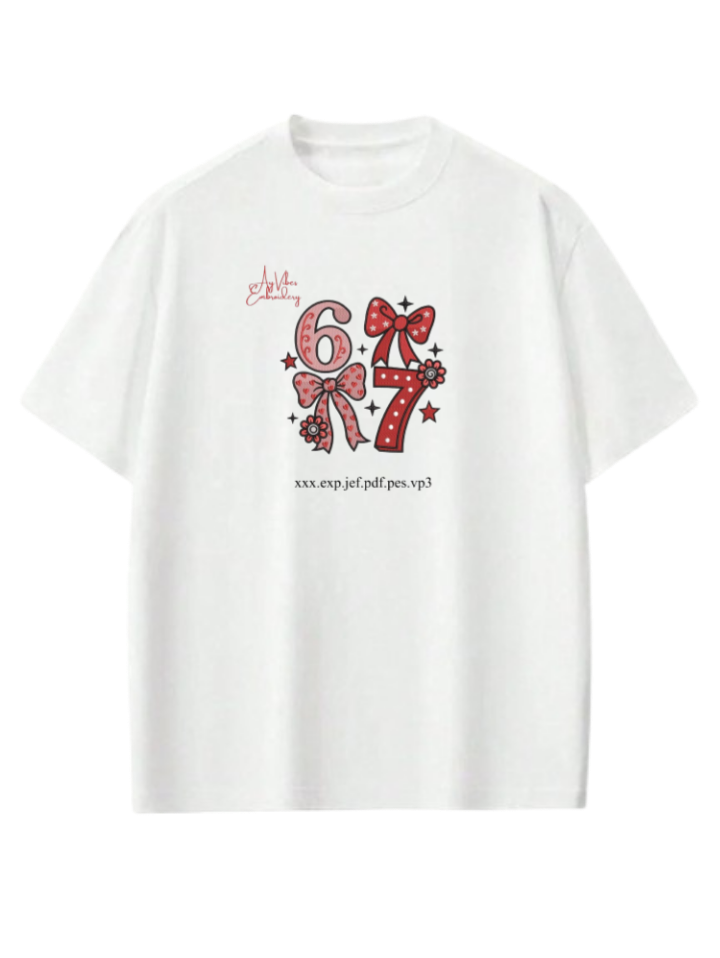 67 designs One Size t- shirt White 15