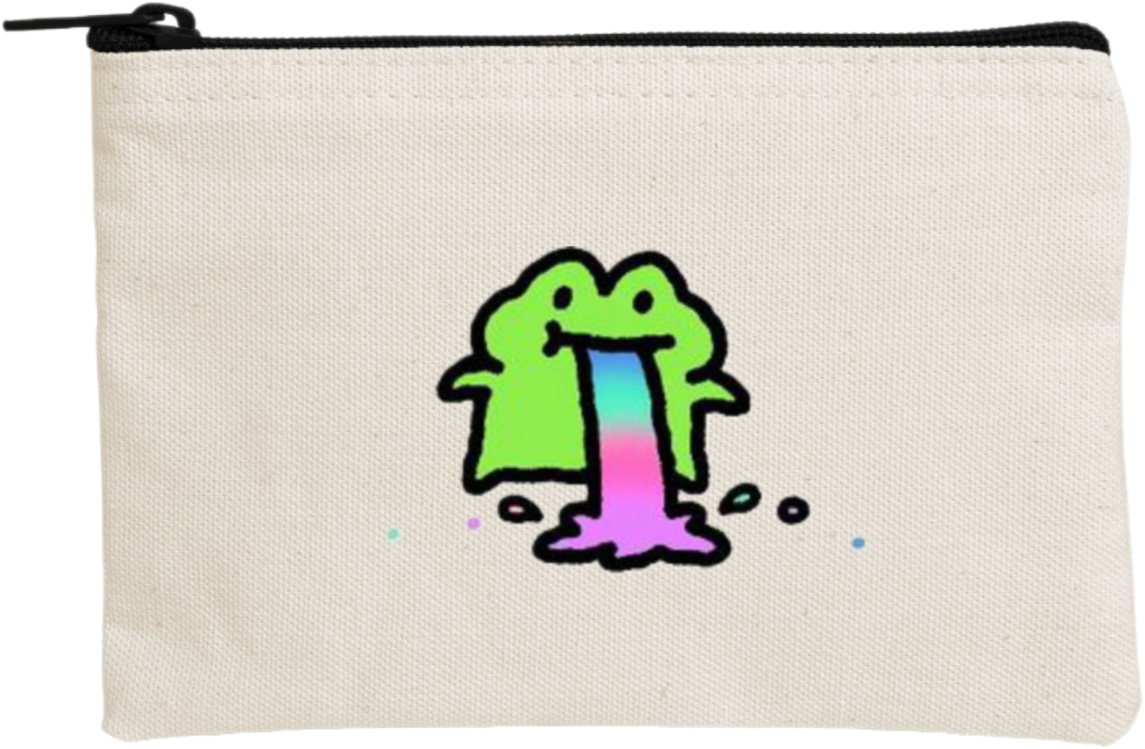 Frog wallet pencil case Beige 15