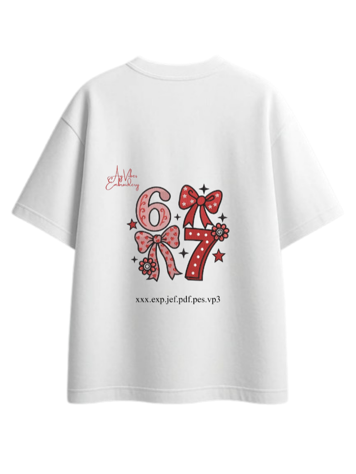 67 designs One Size t- shirt White Back 15