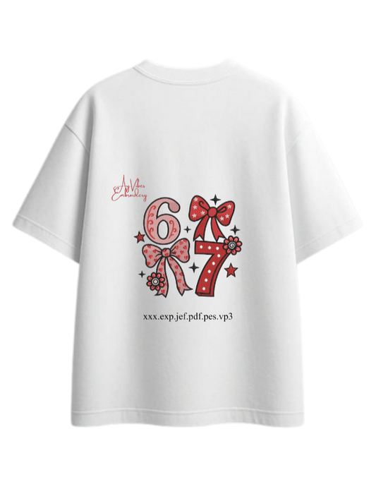 67 designs One Size t- shirt White Back 15