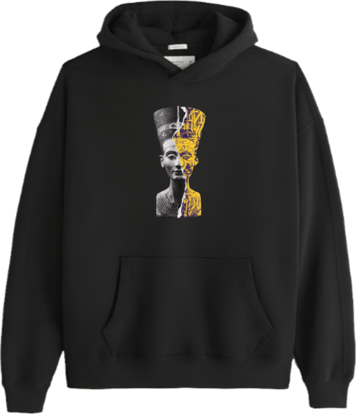 Egypt Over Size hoodie Black 15