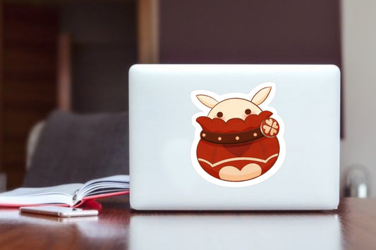 Genshin Impact Klee Dodoco Bomb Sticker, Cute Anime Waterproof Vinyl Decal for Laptop, Water Bottle, Hydro Flask, and Journal
