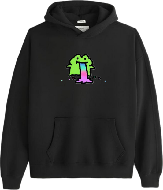 Frog Oversize Hoodie Black 15