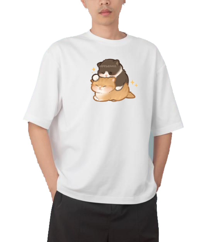 cat One Size t- shirt White 15