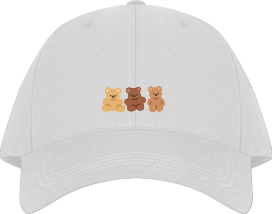 bear Baseball cap White  15