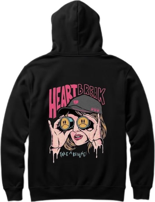Heartbreak One Size hoodie Black Back 15