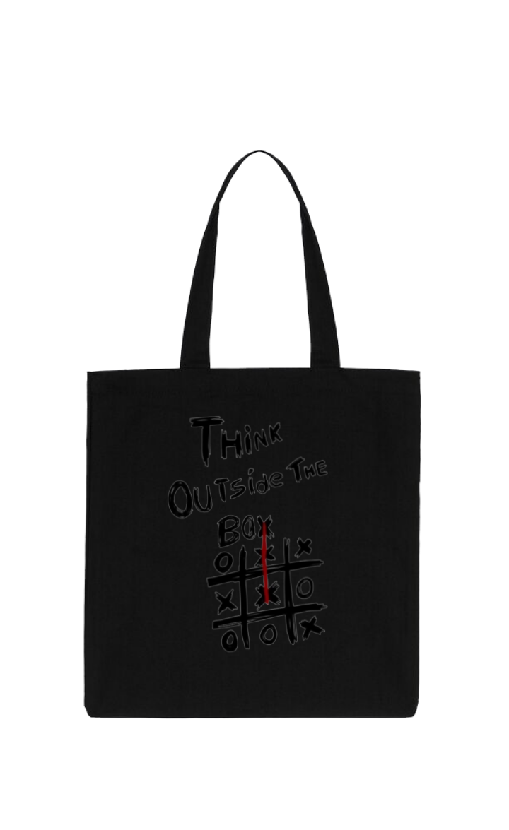 THINK Outside THE Box tote bag Black 202