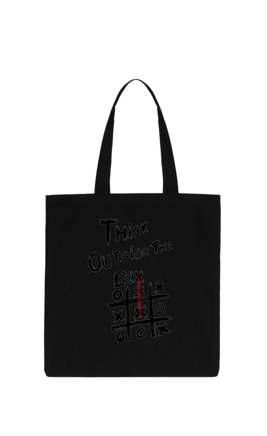 THINK Outside THE Box tote bag Black 202