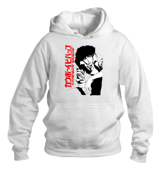 Cowboy Bebop Over Size hoodie White 4