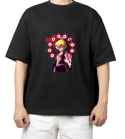 Anime Nanatsu no taizai seven deadly sins One Size t- shirt Black 15