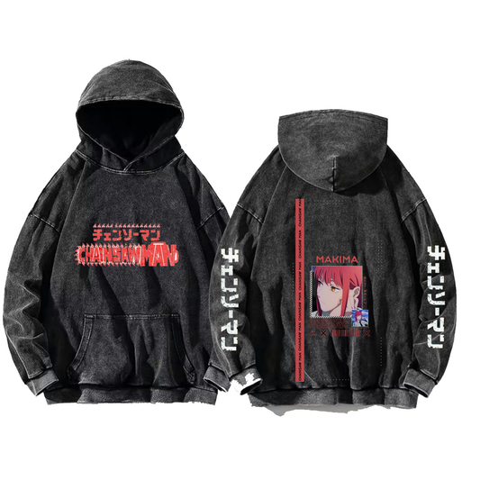 Chainsaw Man One Size hoodie Washed Back 15