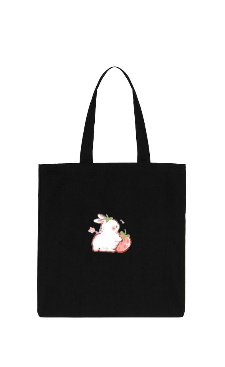 bunny tote bag White 15