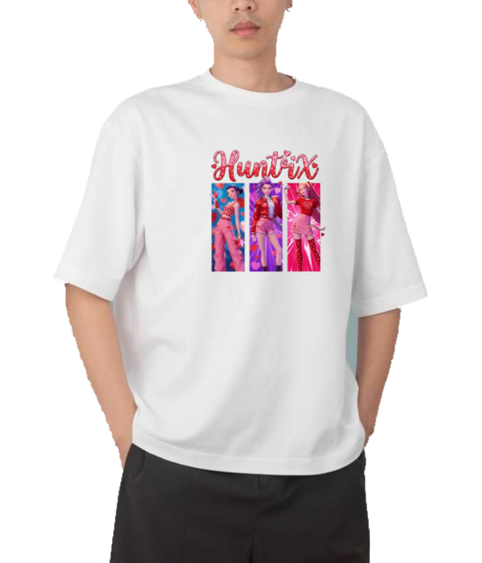 Hunterix kpop  Oversize t- shirt White 15