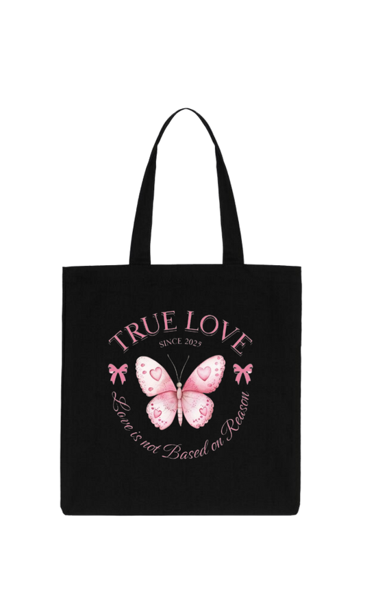 butterflies tote bag Black 15