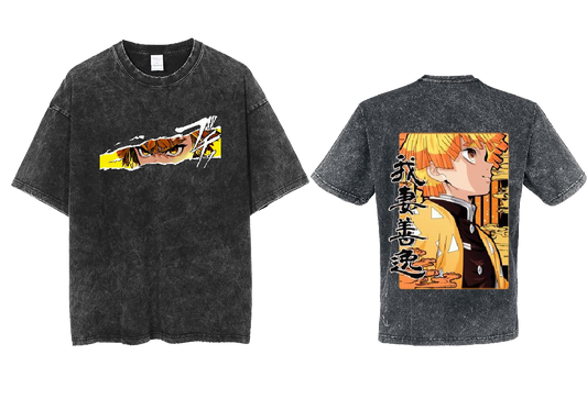Anime Demon slayer nezuko tanjiro  One Size t- shirt Washed 15