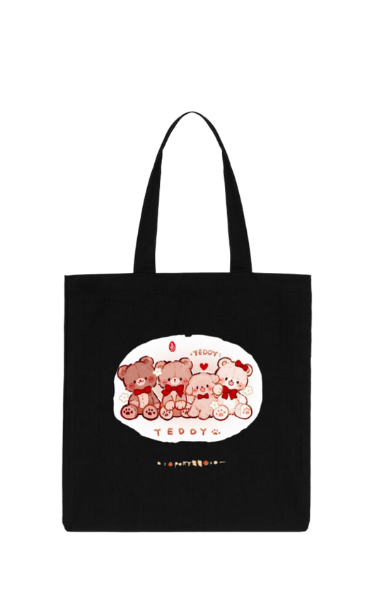 bear tote bag Black 14
