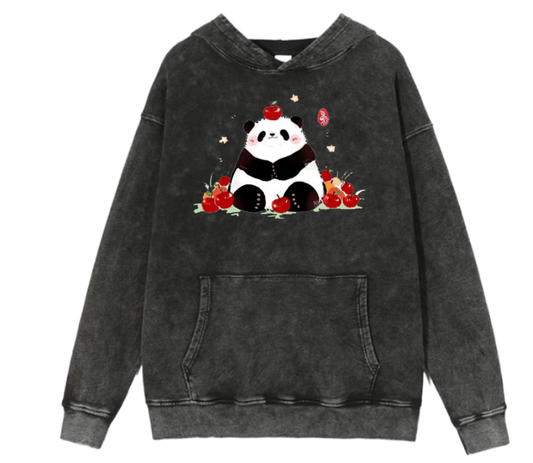 PANDA Oversize Hoodie Washed 15