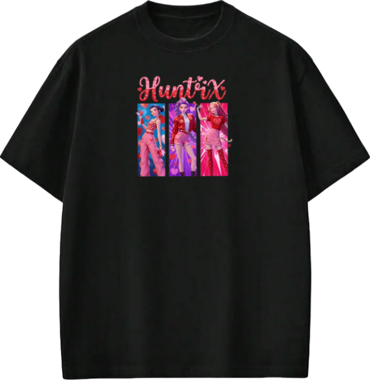 Hunterix kpop  t- shirt Black 15