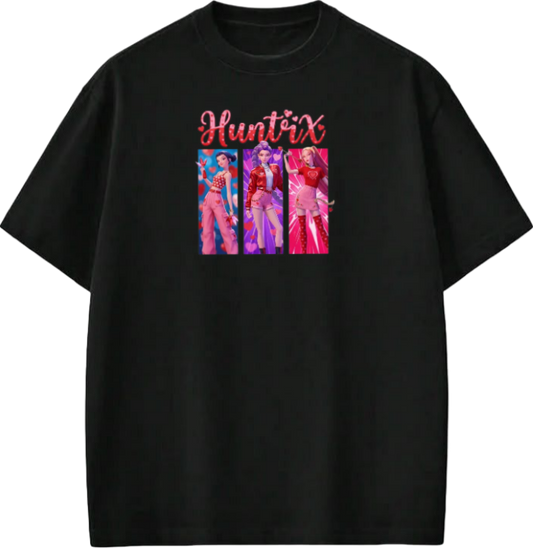 Hunterix kpop  t- shirt Black 15