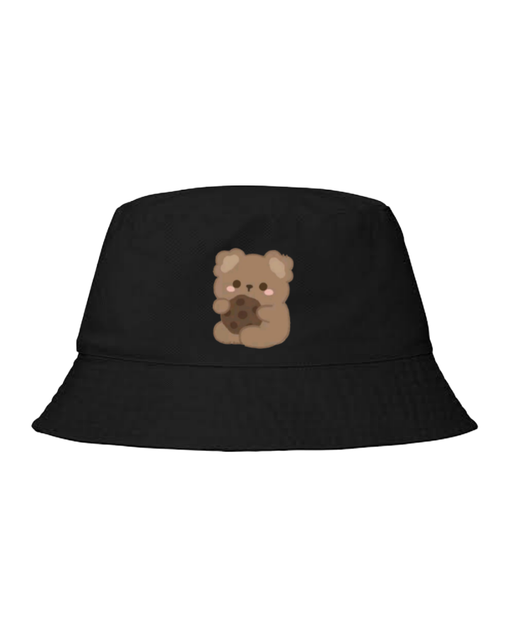 bear Bucket hat Fishman hat cap Black 15