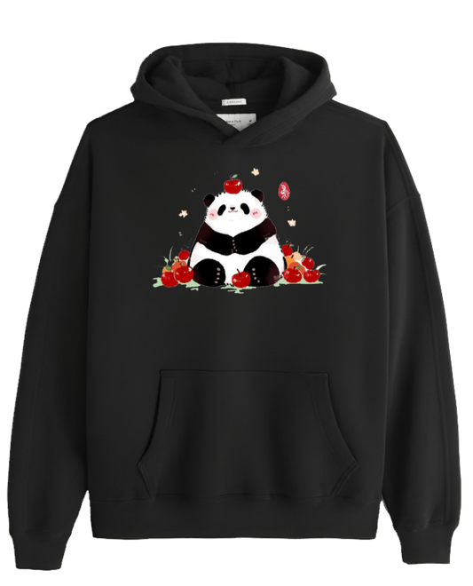 PANDA Oversize Hoodie Black 15