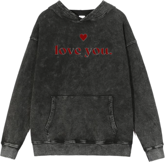 VaIentine coupIe Oversize  Hoodie Washed gray 15