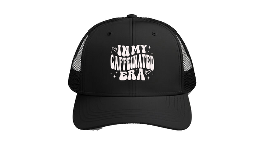 Baseball cap Black IN MY CAFFEINATED ERA 15
