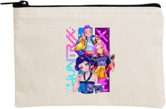 Hunterix kpop wallet pencil case Beige 15