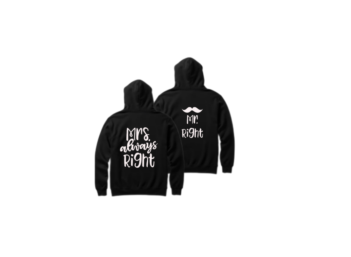 VaIentine coupIe Oversize Hoodie Cables Black Back 15