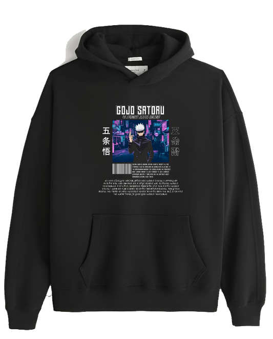 jujutsu kaisen GOJO Oversize  Hoodie Black 15